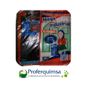 FUNDAS GLP MEGAINDUSTRIAL 38X55 (10 UND)