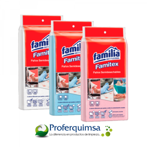 PAÑOS SEMIDESECHABLES FAMITEX