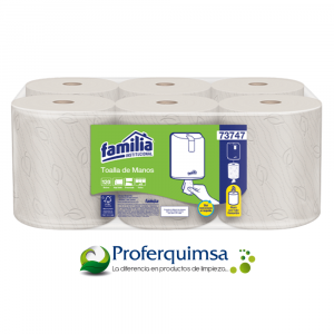 TOALLA DE MANO FLUJO CENTRAL NATURAL - 73747